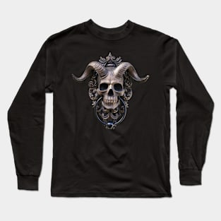 Horned Skull Long Sleeve T-Shirt